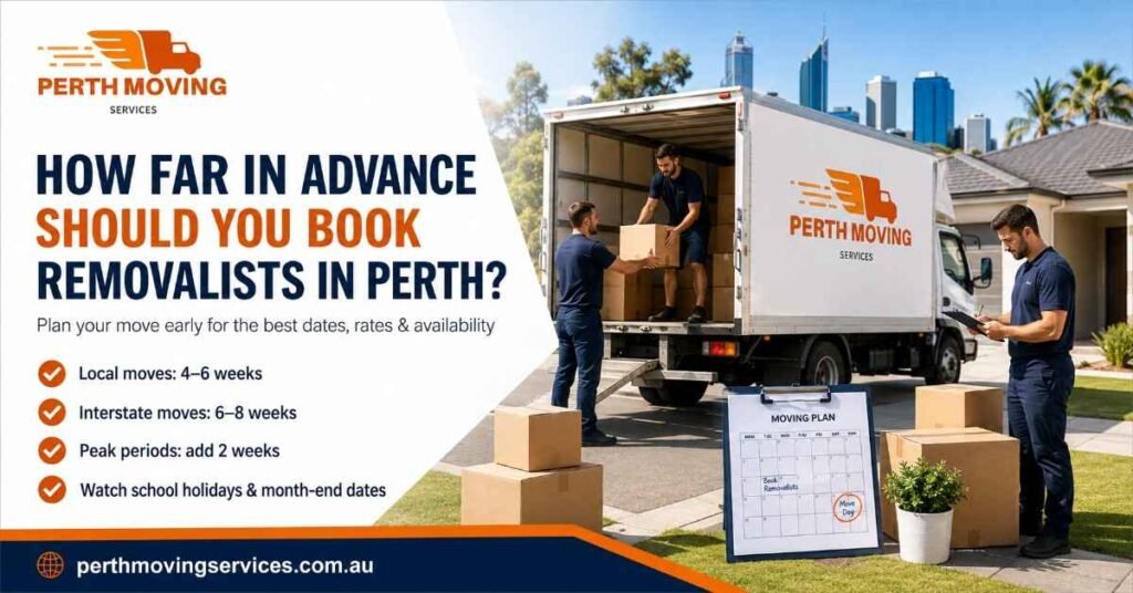 How Far in Advance Should You Book Removalists in Perth? 1 How Far in Advance Should You Book Removalists in Perth